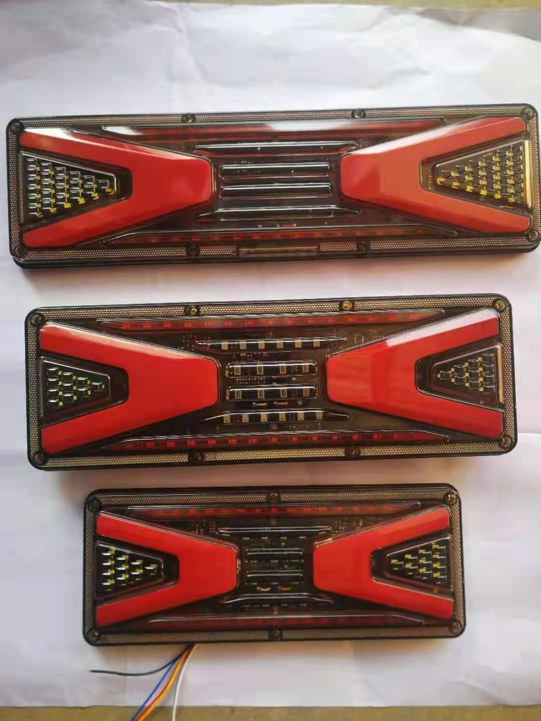 33cm 24V LED Truck Rear Tail Light Trailer Stop Lorry Bus Brake Reverse Turn Traffic Indicator Lamp Waterproof Warning Light
